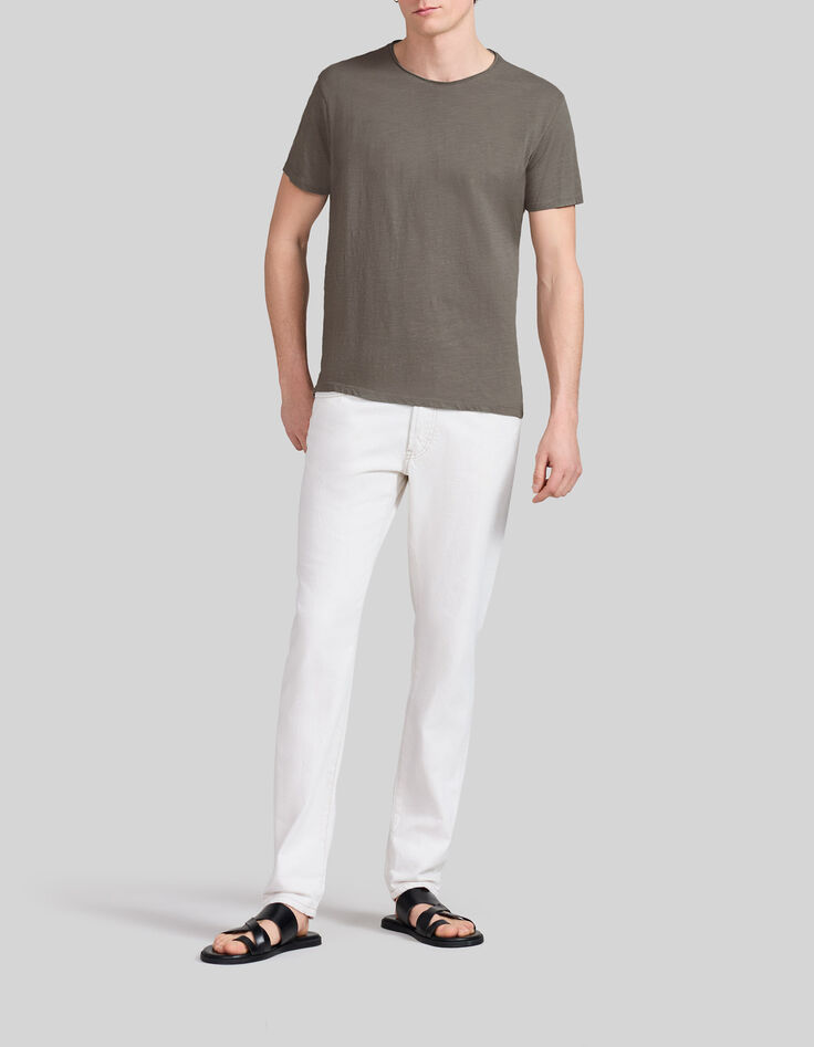 Saliegroen T-shirt De Essential ronde hals korte mouwen Heren-2