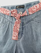 Mädchen-Mom-Shorts mit Schalgürtel, Bio, in Light Blue-2