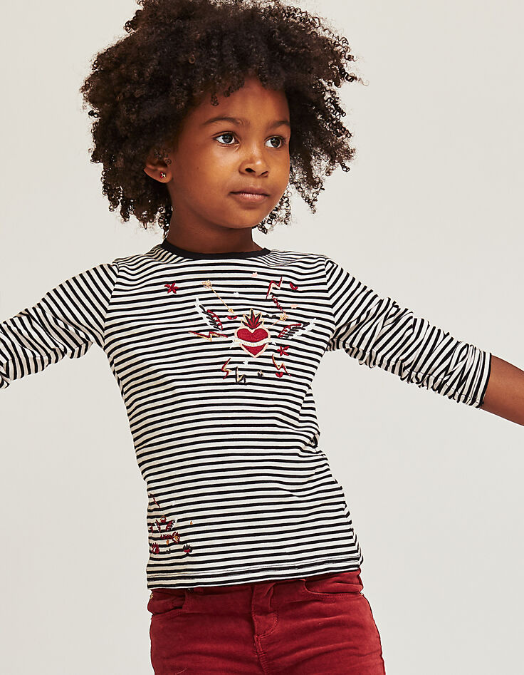 Camiseta rayas niña-1