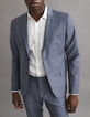 Indigoblauwe blazer ruitenmotief TRAVEL SUIT Heren-2