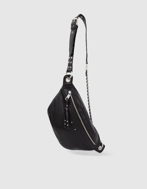 Sac banane The Pocket Belt Rock cuir chrome free femme