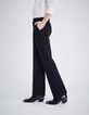 Marineblaue Damenhose mit Tennisstreifen-4