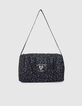 Schwarze M&auml;dchenbowlingtasche mit dezentem Rocker-Print-6