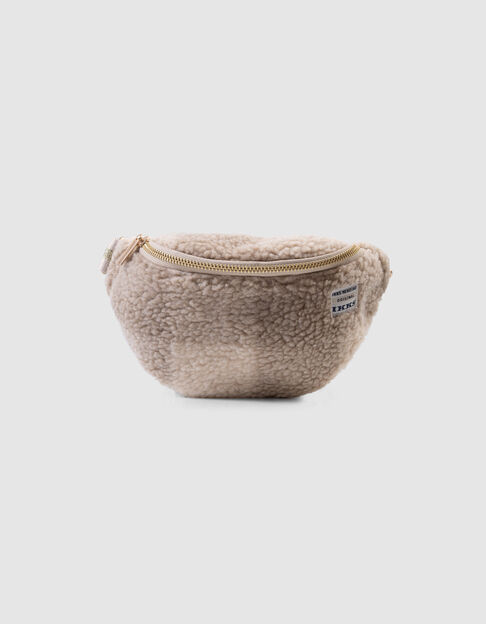 Beige heuptasje sherpa ruiten meisjes - IKKS