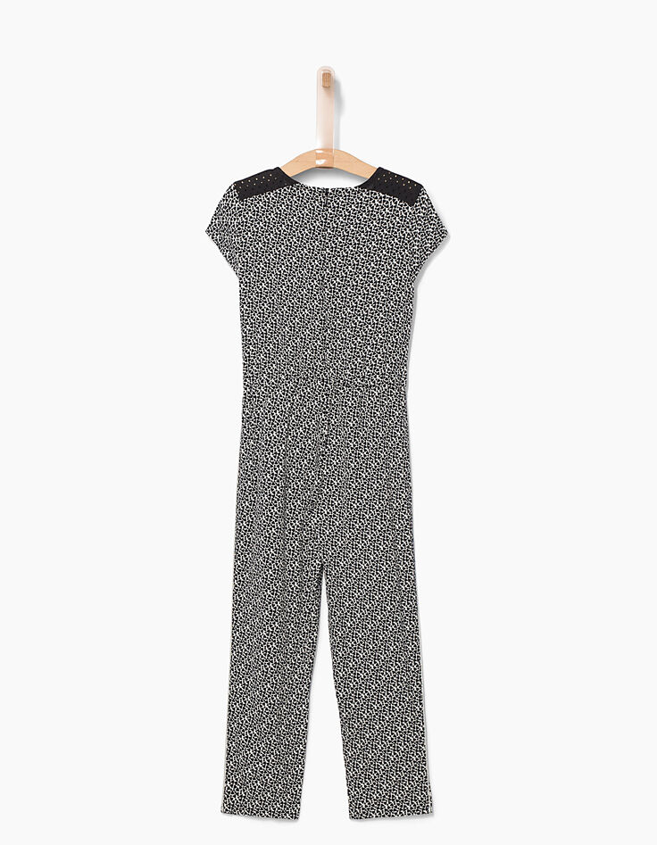 Combinaison-pantalon fluide à imprimé cœurs fille-4