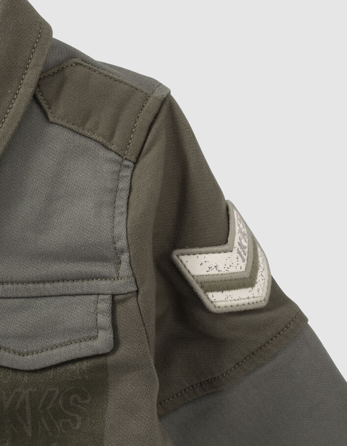 Khaki Safarijacke mit Kontrasttaschen für Babyjungen - IKKS