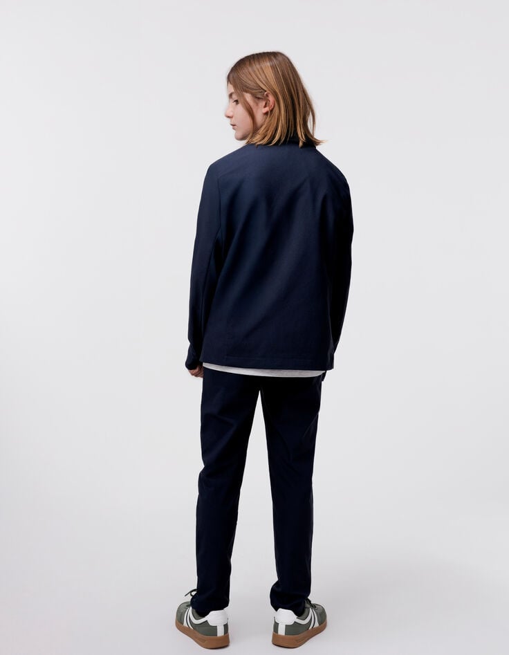 Boys' navy lightweight suit jacket-3 Boys' navy lightweight suit jacket-3