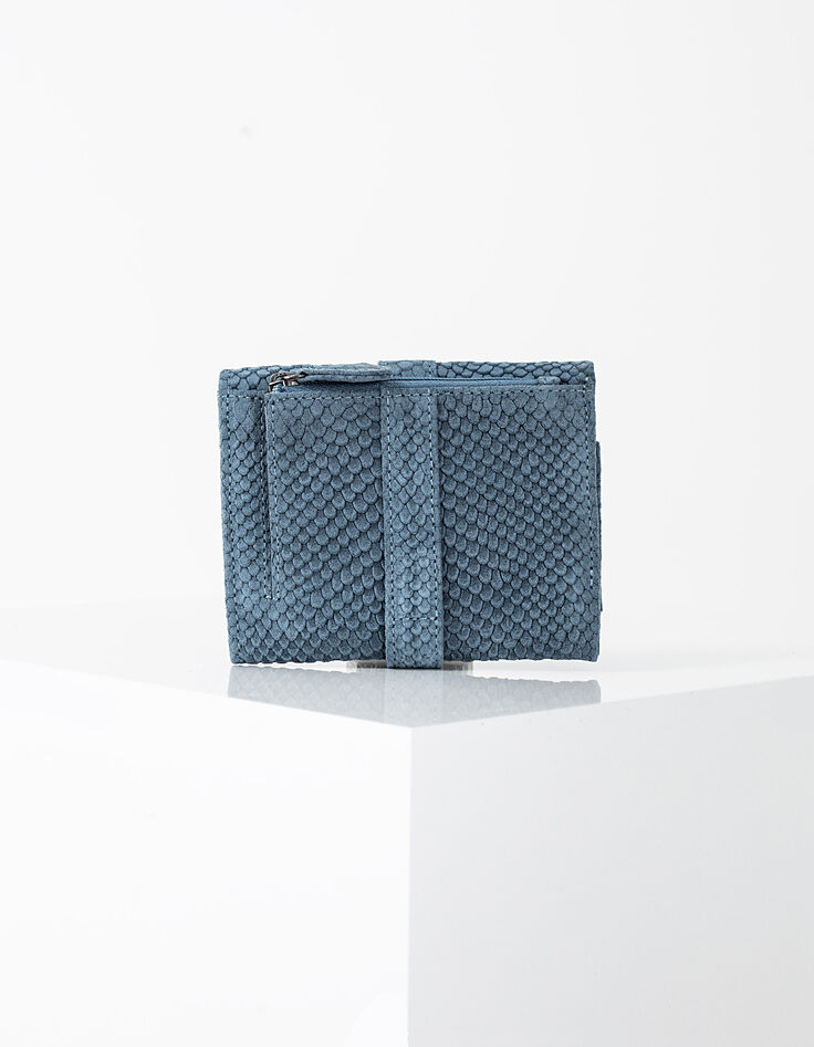 The Trader black snakeskin- effect leather wallet-2