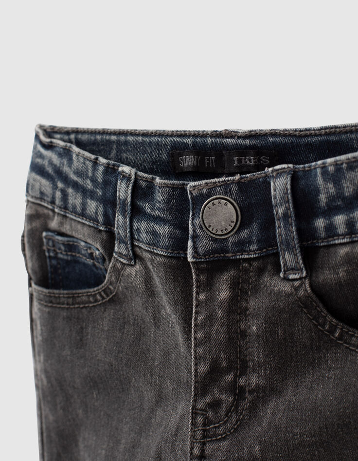 Black Used und blaue Skinny-Jungenjeans -2