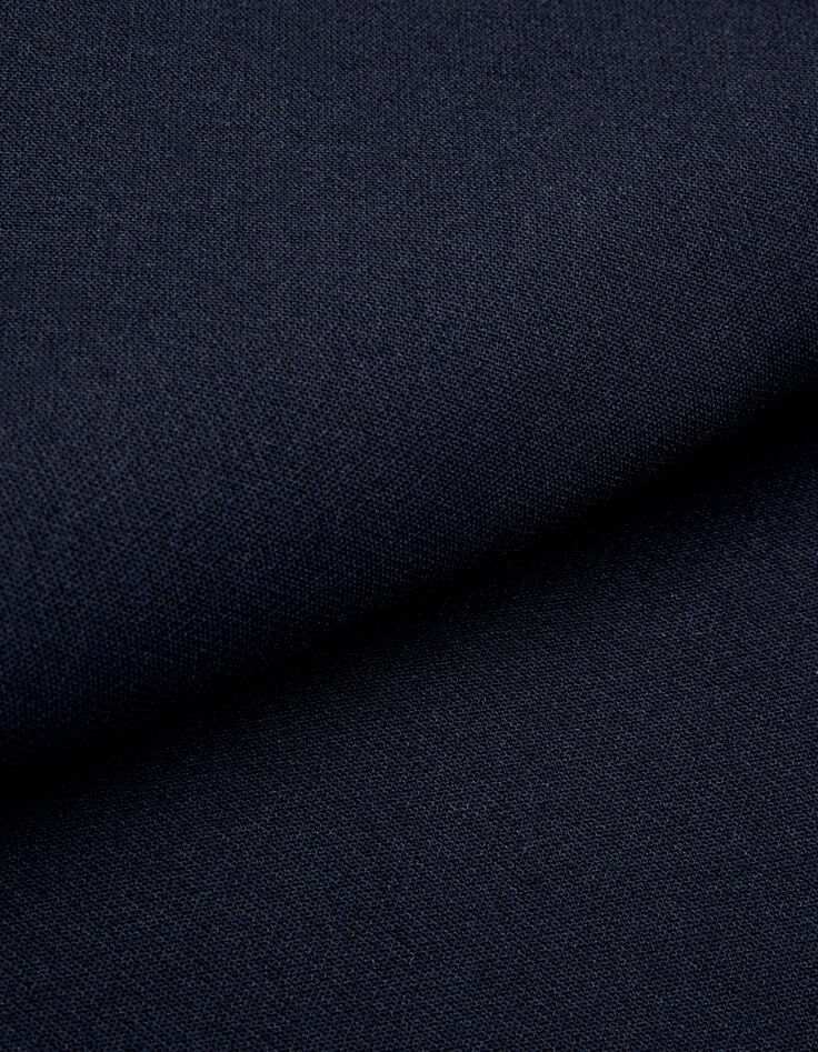 Veste de costume bleu fonc&eacute; sans col Homme-5
