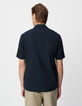 Marine regular overhemd korte mouwen tricot Heren-3