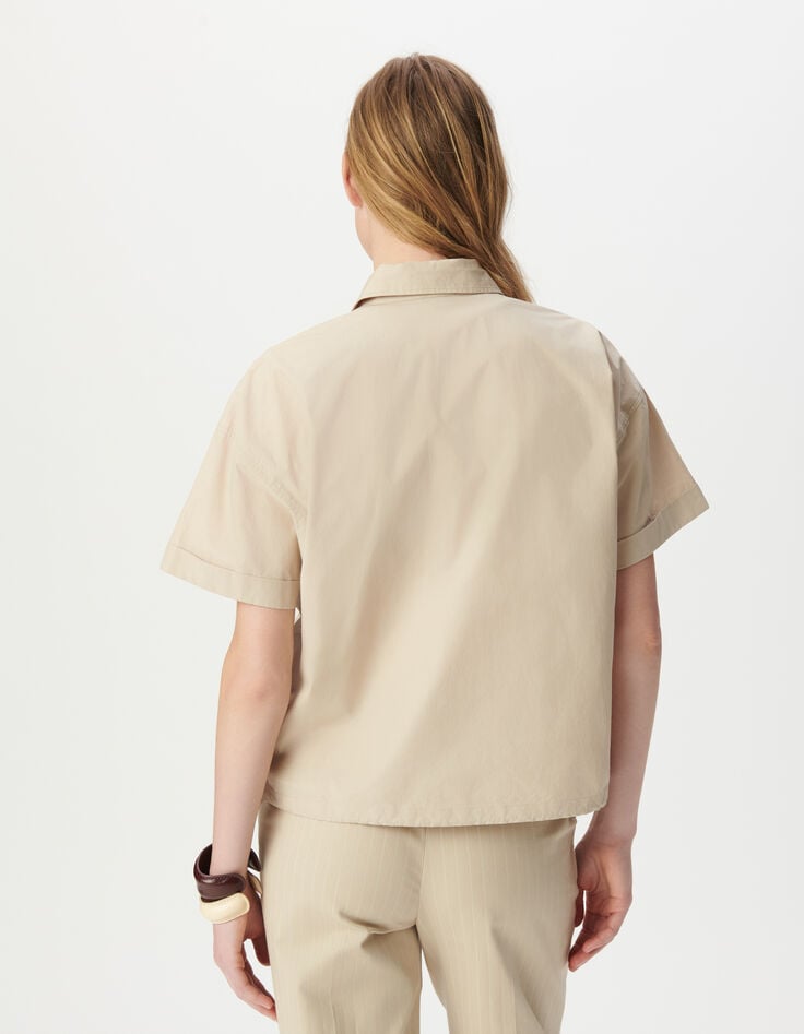 Beiges Oversize-Damen-Langarmhemd-3 Beiges Oversize-Damen-Langarmhemd-3