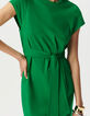 Vestido corto verde cinturón-4