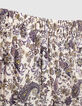 Wijde ecru broek Ecovero® kasjmierprint meisjes-5