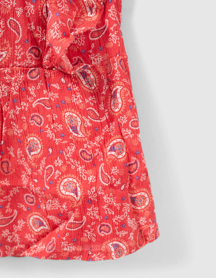 Girls’ red paisley print Lenzing™ Ecovero™ viscose blouse-5