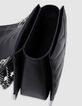 Tasche THE 1- schwarz, Leder, Steppnähte Größe M-6
