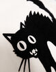 Boys’ white T-shirt with flocked velvet cat image-8