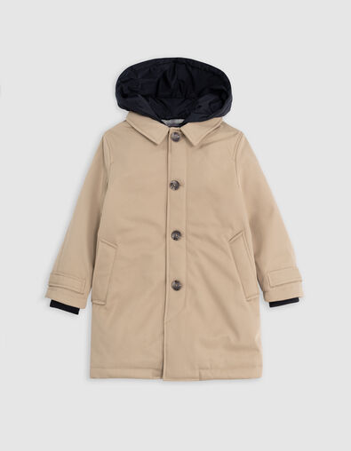 Trench beige avec parementure capuche garçon - IKKS