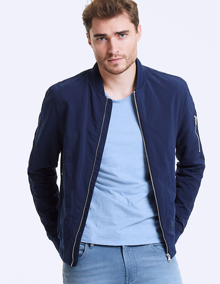 Teddy indigo à poches zippées Homme-3