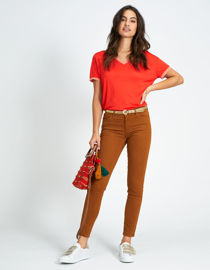 I.Code poppy T-shirt with scallop trim-6 I.Code poppy T-shirt with scallop trim-6