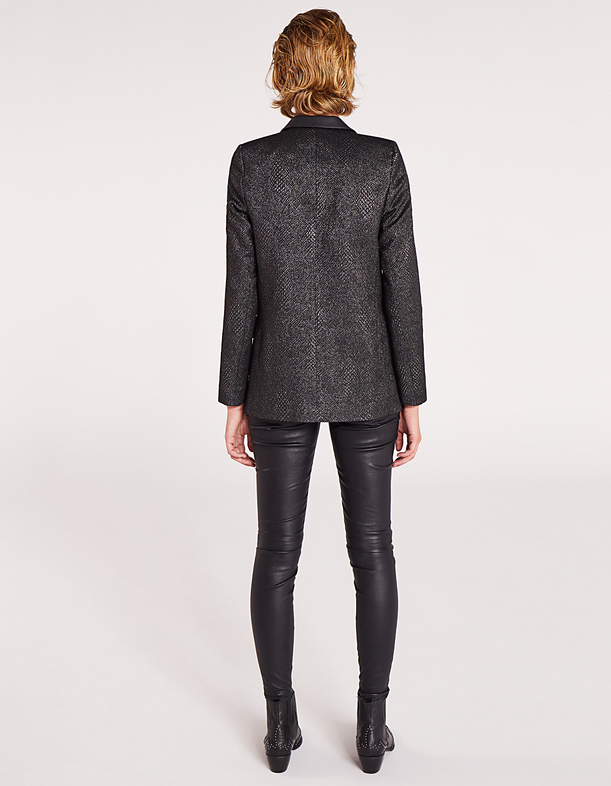 Veste cuir python femme 2025