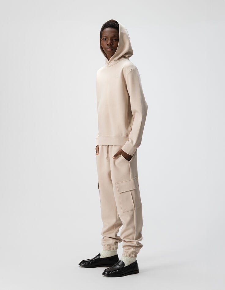 Boys’ beige sweatshirt with embossed slogan on back-4 Boys’ beige sweatshirt with embossed slogan on back-4
