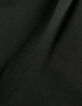 Schwarze Damenledershorts mit Revers-8
