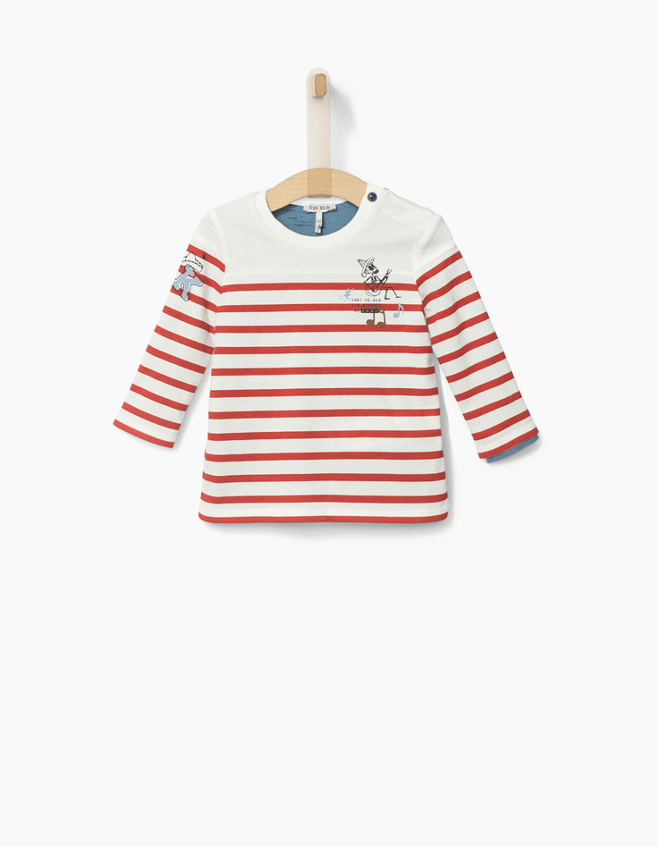Camiseta reversible bebé niño -1