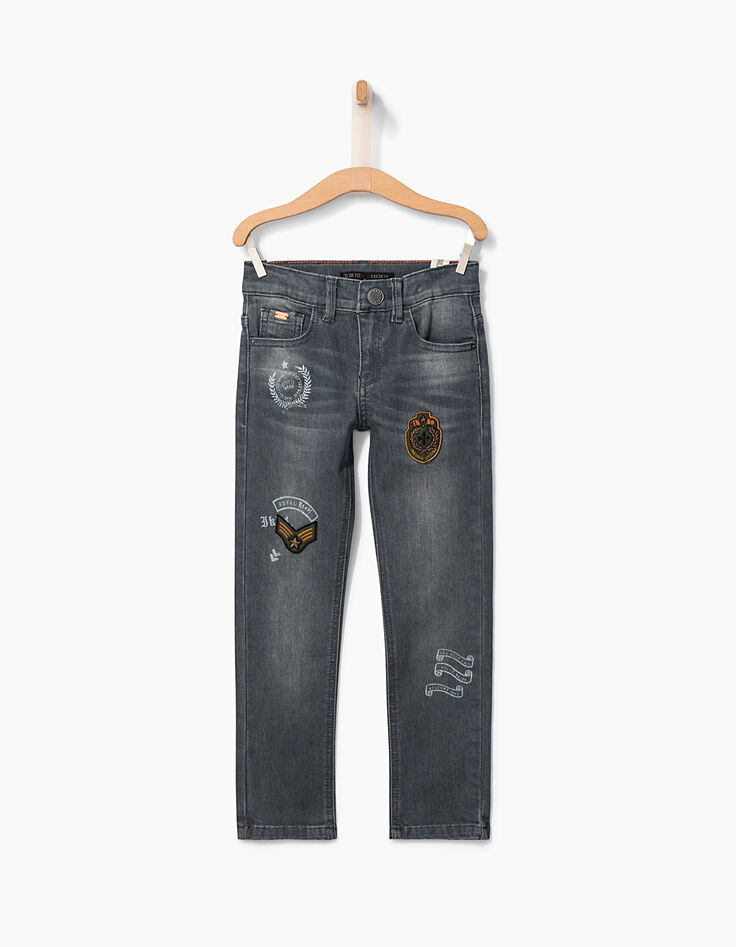 Slim-Jungenjeans mit Patch-2