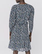 Kurzes Damenkleid aus Viscose mit Blumenprint-3