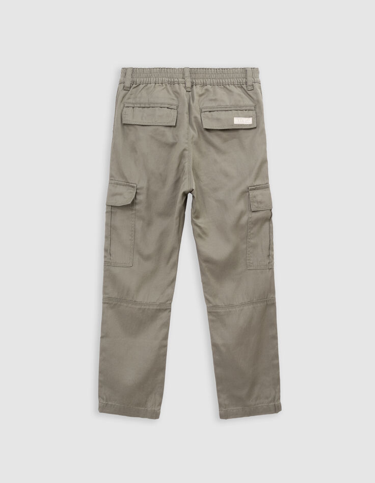 Pantalon BATTLE kaki taille élastiquée garçon-6