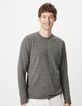 Lang&auml;rmeliger grau Herren-Strickpullover-4