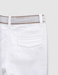 Bermudas blancas cinturón contraste niño-5