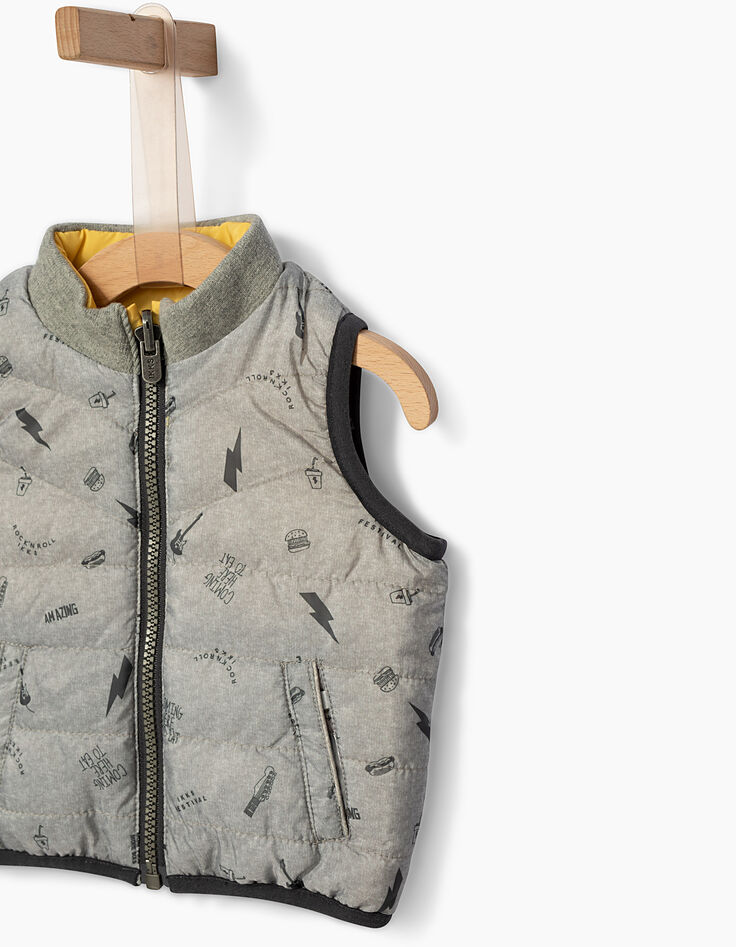 Baby boys' reversible sleeveless jacket -5