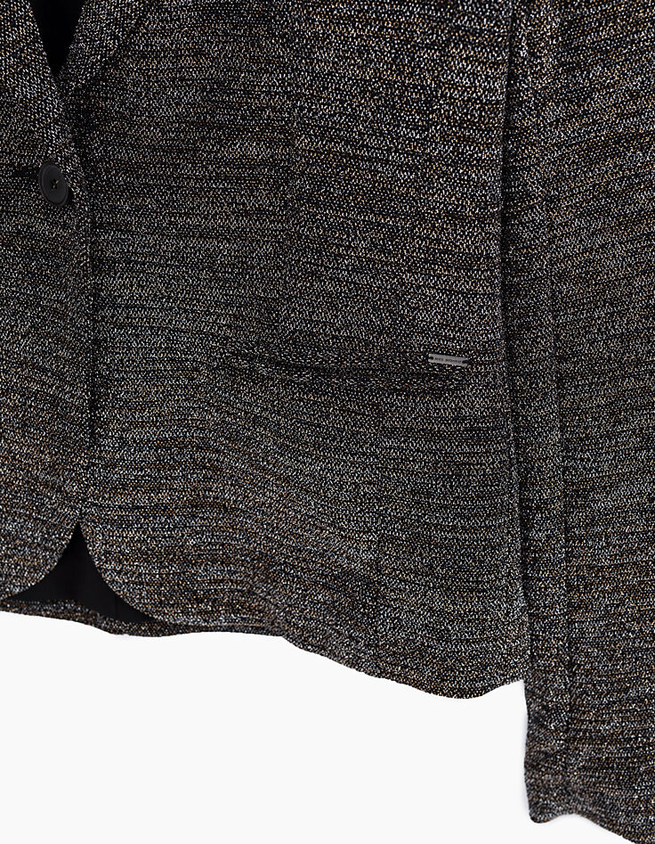 Damesblazer in metallic tricot-2