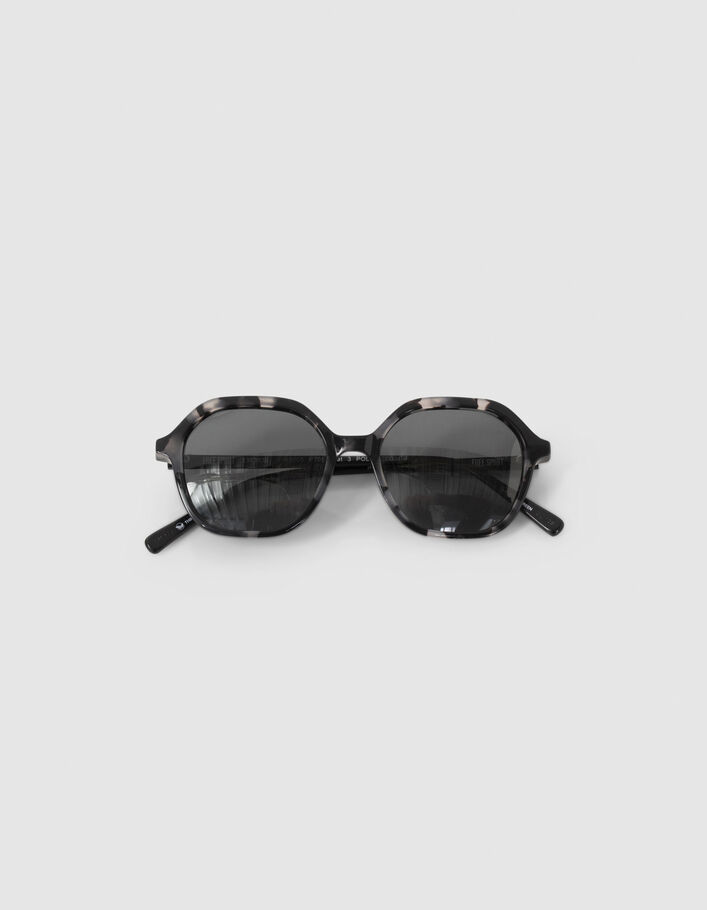 Lunettes solaires fille écaille noir-7