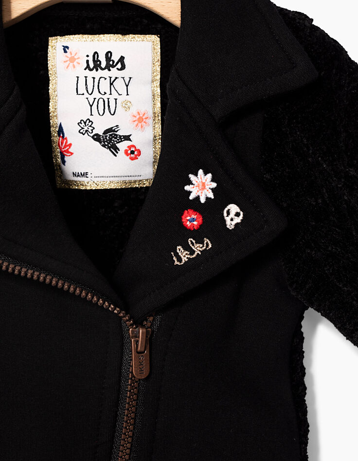 Baby girls' black cardigan-4