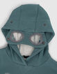Sweater stone green met bril jongens -7