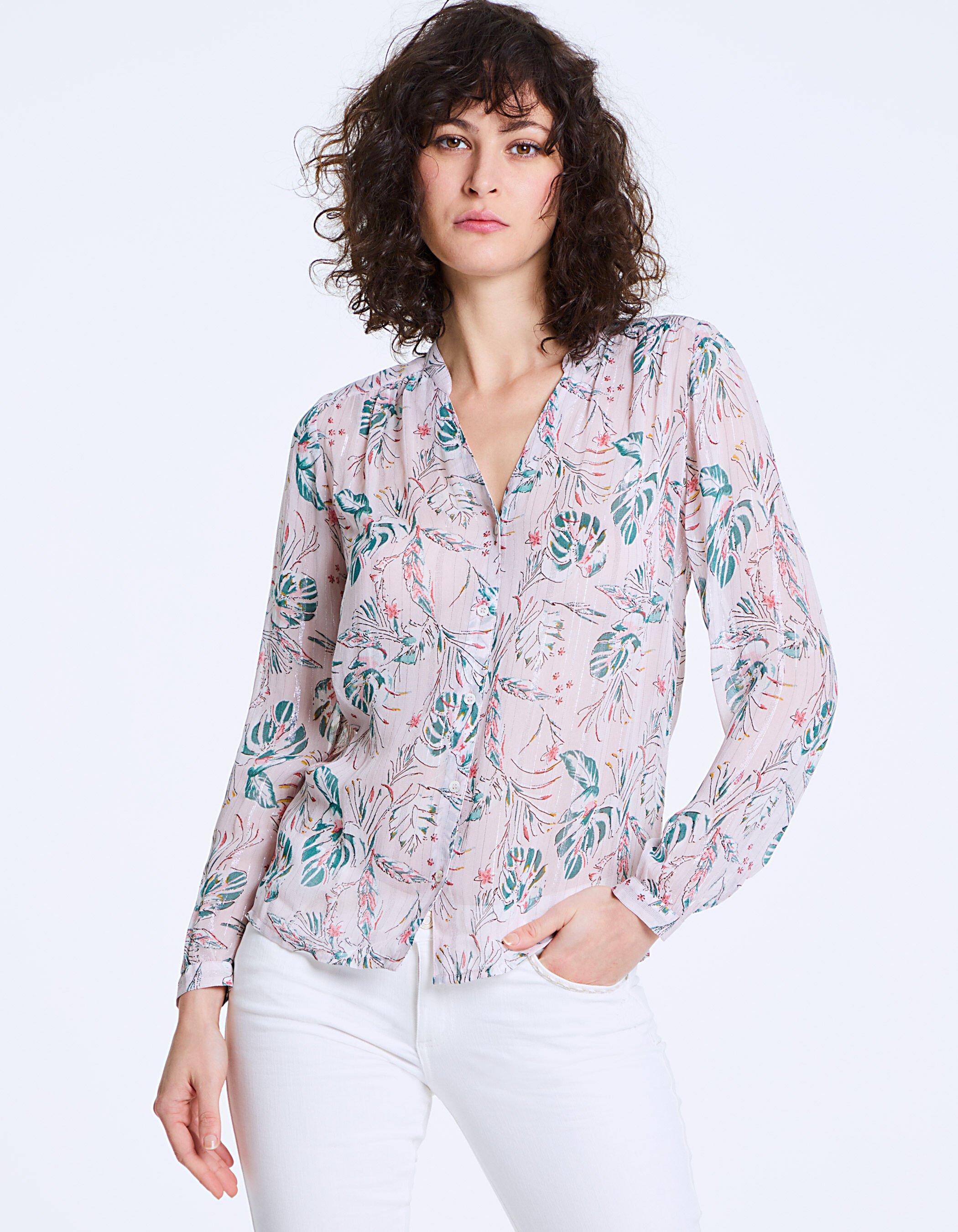Blouse voile shop femme