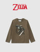 Boys’ khaki THE LEGEND OF ZELDA™ T-shirt with Link image-1