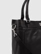 Sac cabas The Artist noir cuir Femme-4
