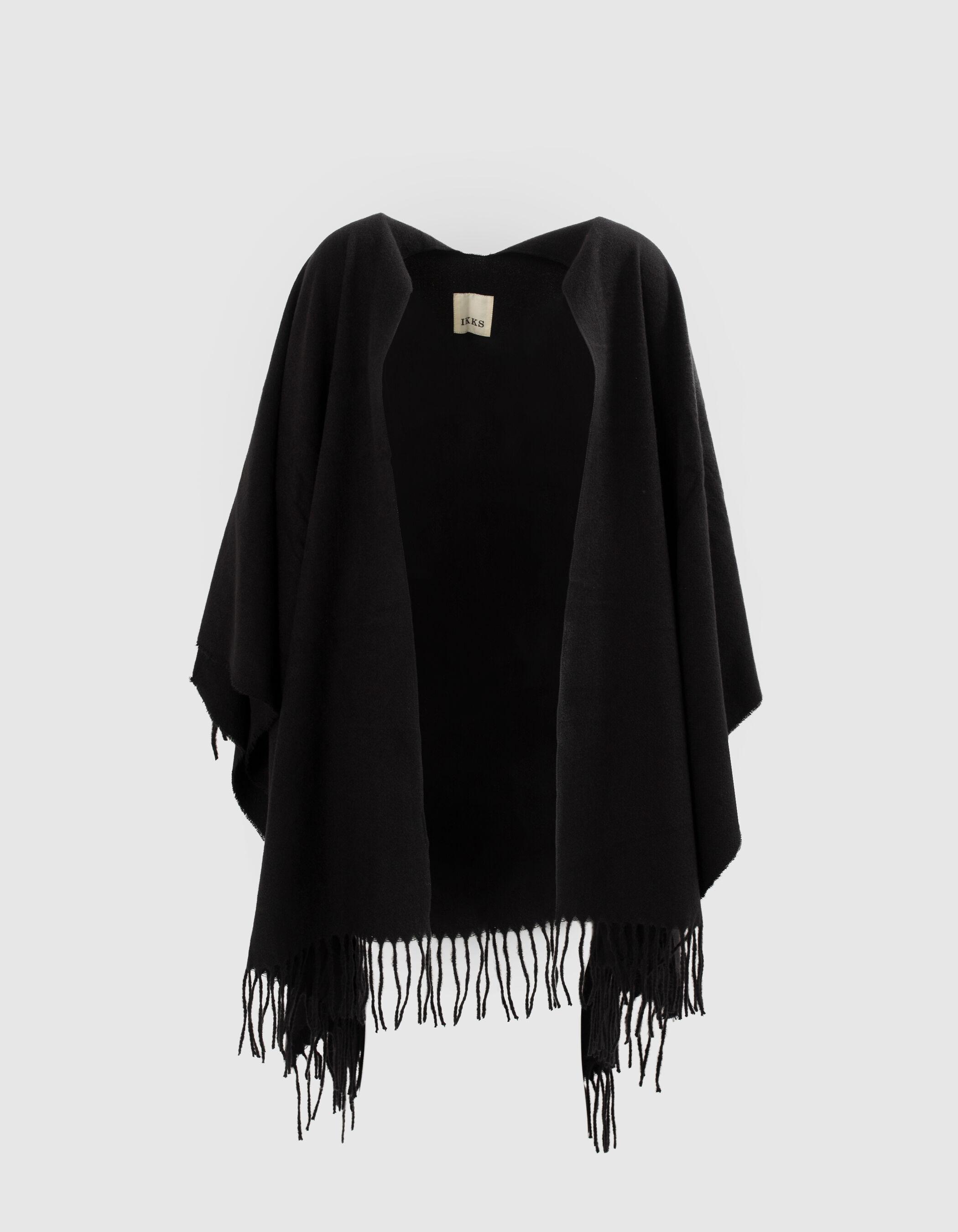 Poncho noire femme deals