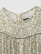 Wei&szlig;es, langes M&auml;dchenkleid aus Ecovero&reg; mit Blumenprint -2