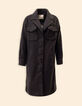 Manteau long gris esprit surchemise I.Code-7