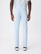 Pantalon chino slim bleu clair Homme-3