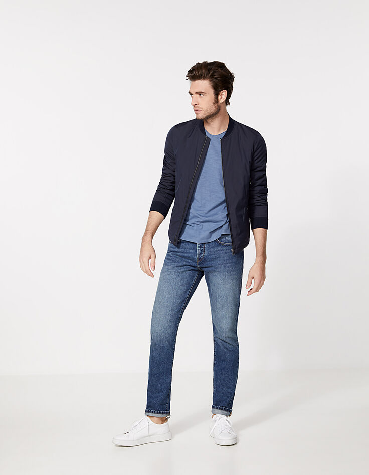 Marineblaue Herrenjacke-6