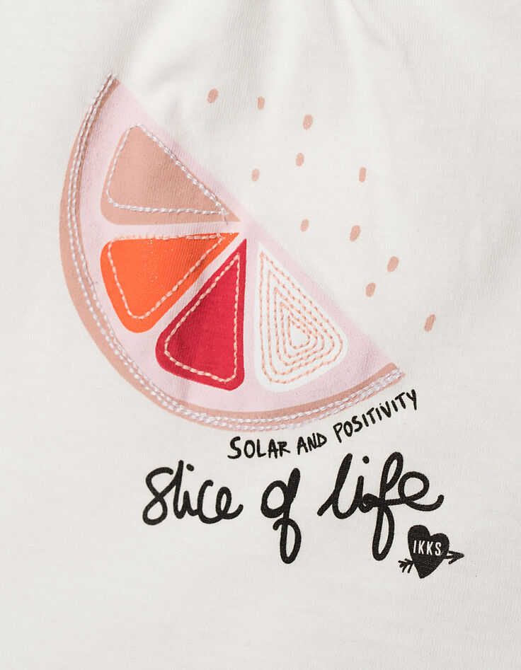 Cremeweißes Baby-Tanktop mit Wassermelone-4