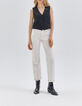 Women’s beige cropped slouchy jeans-1