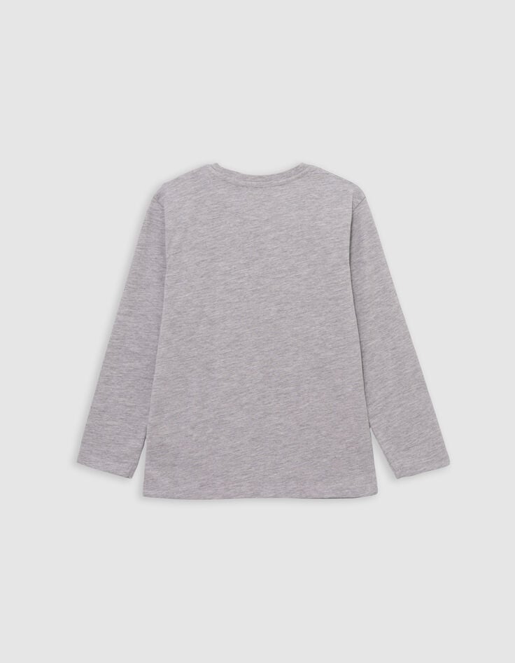 T-shirt gris coton bio badges skates garçon-3 T-shirt gris coton bio badges skates garçon-3