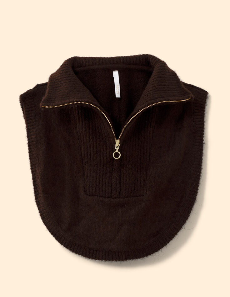 Col camionneur plastron marron tricot I.Code-5